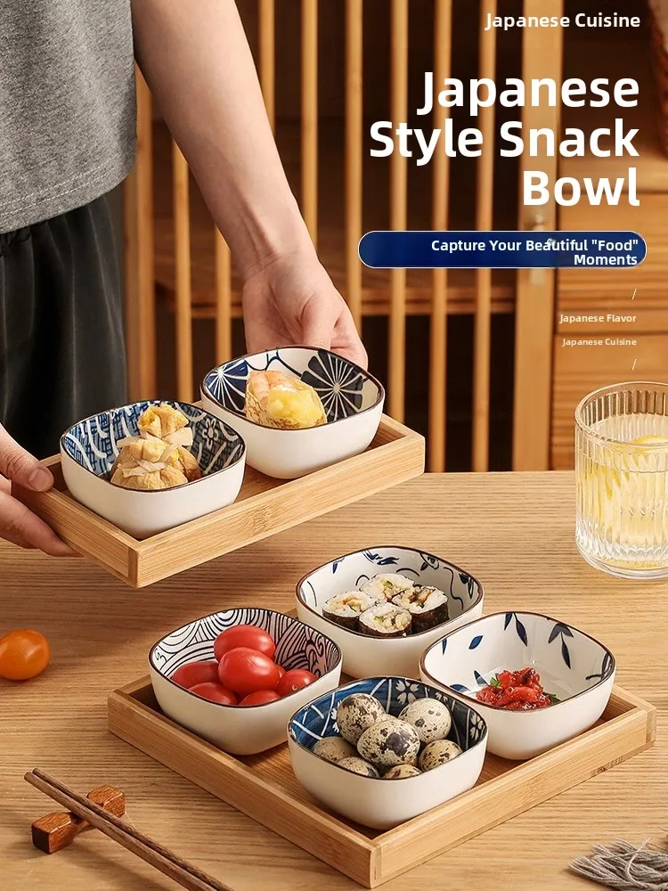 Japanese Snacks - Plato de Cerámica Estilo Japonés para