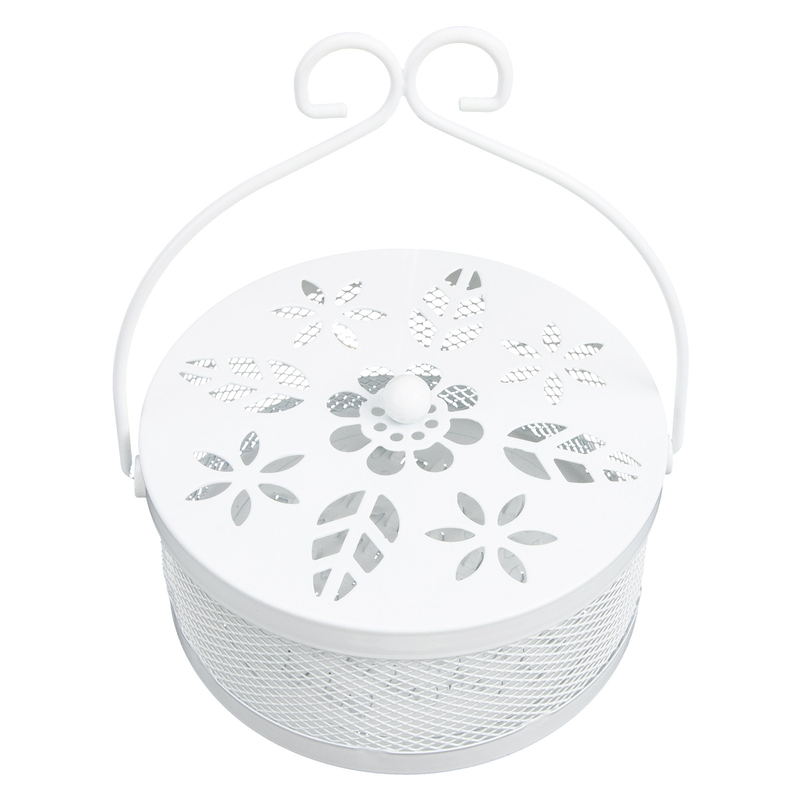 Incense Holder - Caja de Hierro Forjado Blanco con