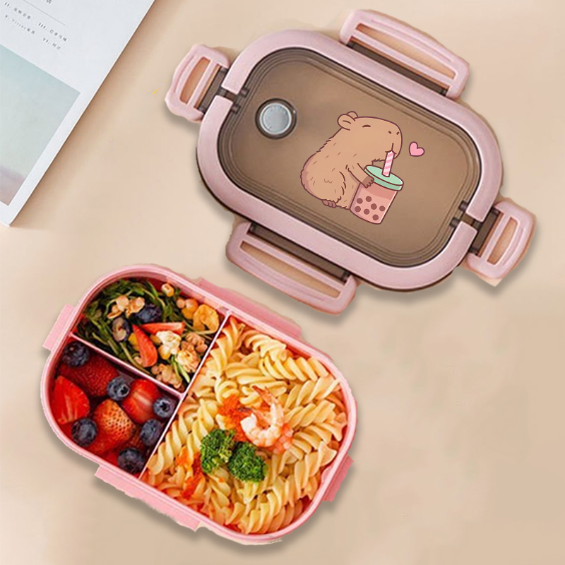 Bento Box - Fiambrera Bento de Capibara con estampado