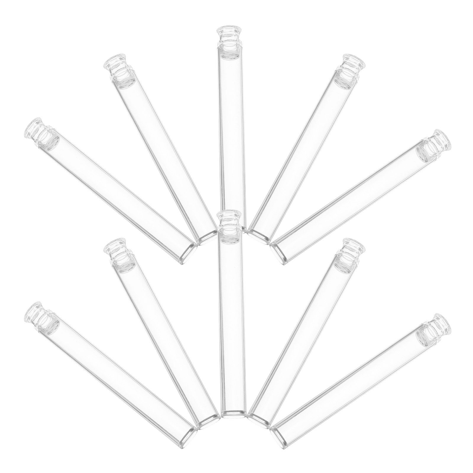 Incense Holder - Juego de 10 tubos transparentes de