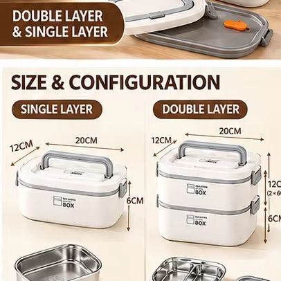 Lonchera Bento de Doble Capa d - Bento Box reseña y precio