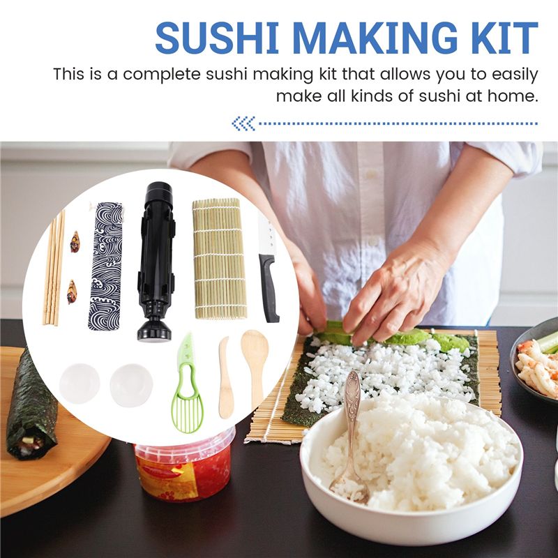 Kit para preparar sushi A19F,  - Sushi Making Kit reseña y precio