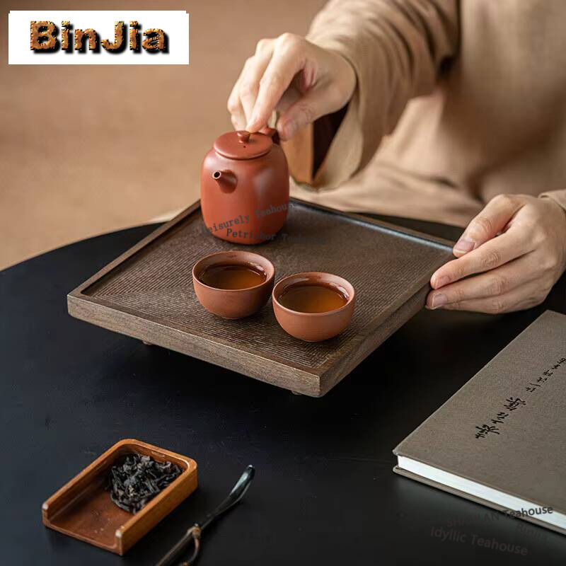 Vajilla cuadrada de nogal, pla - Japanese Snacks reseña y precio