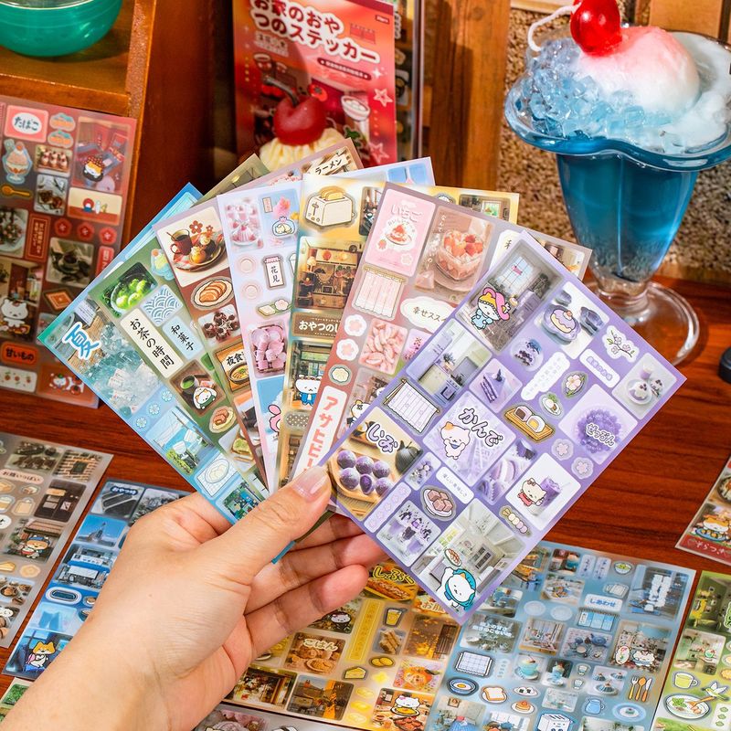 20 pegatinas de papel recubier - Japanese Snacks reseña y precio