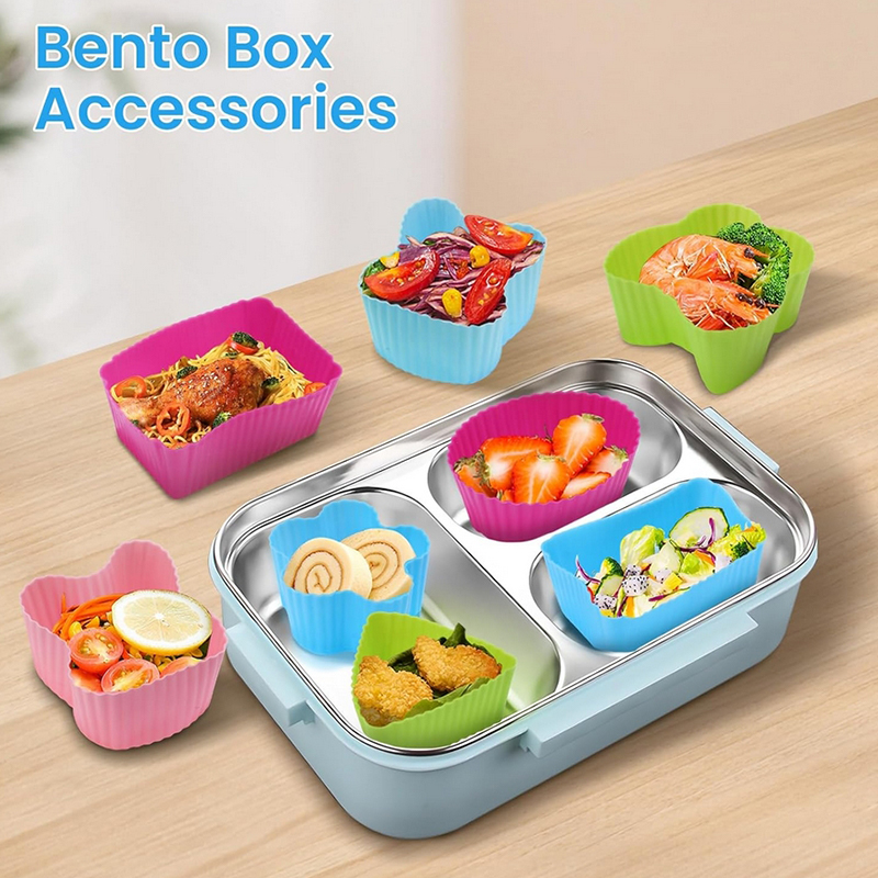 8 divisores de silicona para l - Bento Box reseña y precio